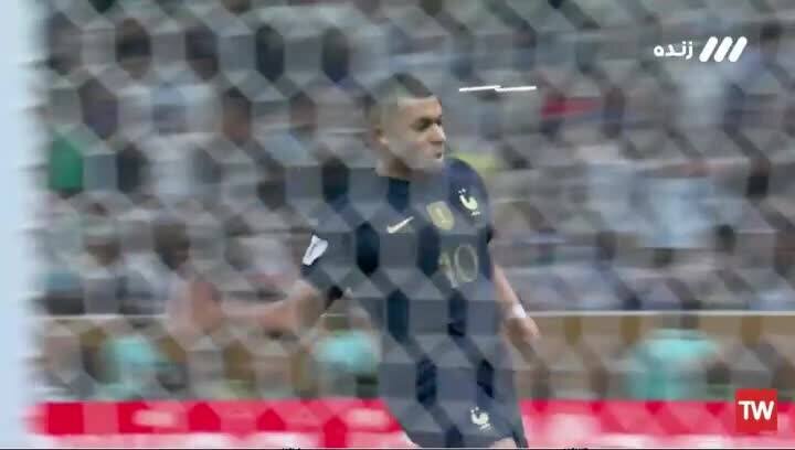 گل نخست فرانسه به آرژانتین توسط کیلیان امباپه از روی نقطه پنالتی + فیلم