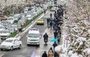 وضعیت ترافیکی تهران بعد از بارش برف و باران / تهران باز هم قفل شد!