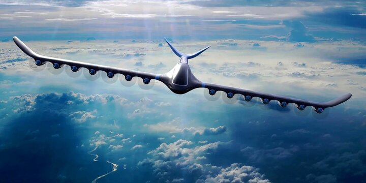 ویدیو تماشایی از رونمایی هواپیمای عمود پرواز با سوخت هیدروژن