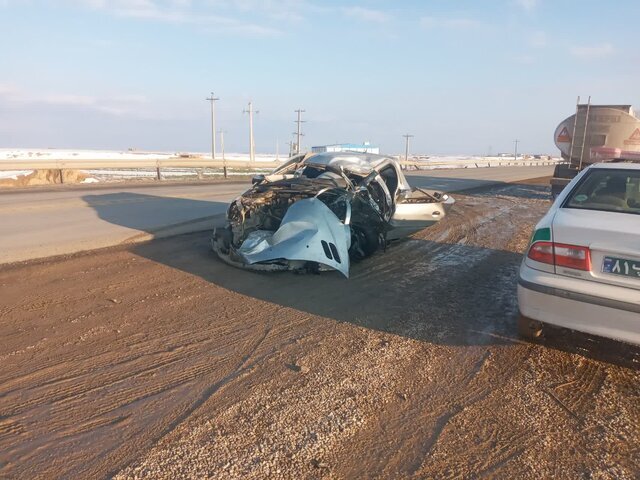 دو فوتی و سه زخمی حاصل واژگونی پژو ۲۰۷