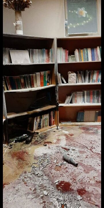  اقدام خرابکارانه در دانشگاه آزاد تهران شمال / دفتر بسیج دانشجویی آتش گرفت + تصاویر