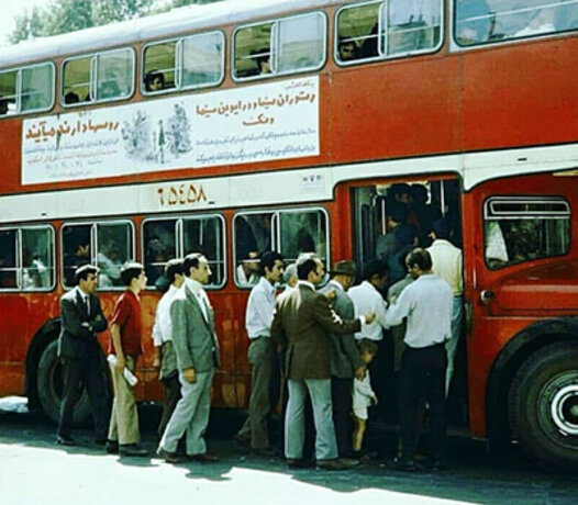 اتوبوس‌های دو طبقه تهران قدیم