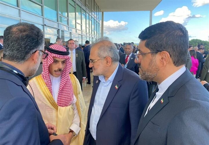 معاون رئیسی با وزیر خارجه عربستان دیدار کرد