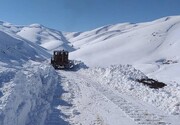 بارش یک متری برف در این جاده ایران!