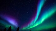 تصاویر دیده نشده از شفق قطبی زیبا در آسمان + فیلم