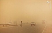تصاویر آخر الزمانی از وقوع طوفان شن در زابل + فیلم
