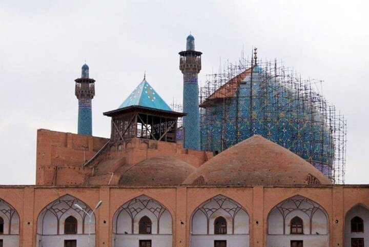مرمت گنبد مسجد امام اصفهان