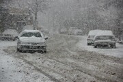بارش سنگین برف در این مناطق تهران / اختلال در تردد خودروها قطعی است