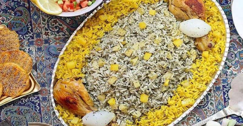 خوشعطرترین پلوهای کرمانشاه