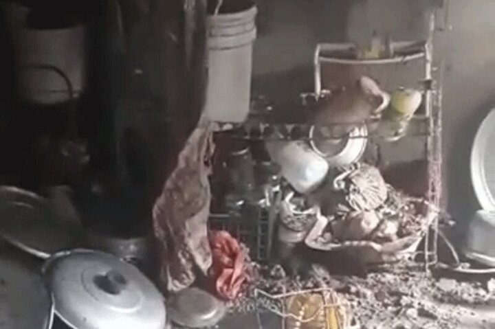 تصاویری باورنکردنی از وضعیت یک آشپزخانه پس از ترکیدن زودپز!/ فیلم