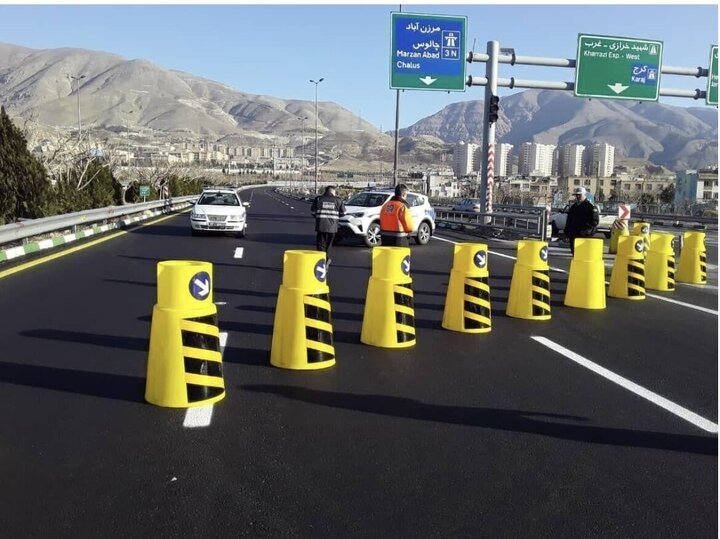 اعمال محدودیت ترافیکی ۱۴ و ۱۵ بهمن ماه در جاده کرج - چالوس 