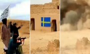 طالبان پرچم سوئد را منفجر کردند!