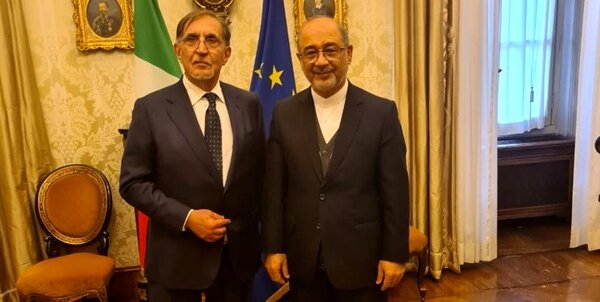 دیدار سفیر ایران با رئیس سنای ایتالیا