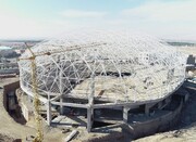 تصاویری از ریزش استادیوم قم قبل از ساخته شدن! / فیلم