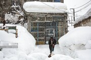 ارتفاع برف در این شهر ایران از ۲ متر گذشت!