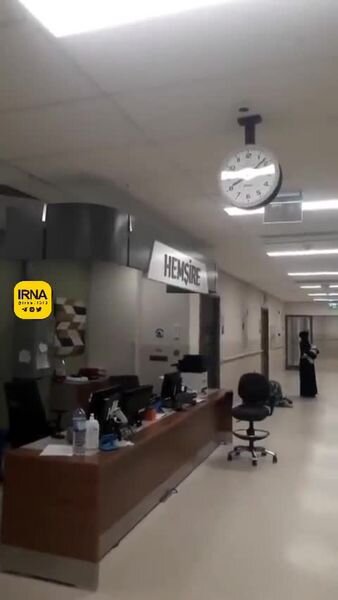 تصاویر آخر الزمانی از لحظه وقوع  زلزله در بیمارستان هاتای ترکیه + فیلم