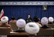 حضور حسن روحانی در دیدار با رهبر انقلاب + عکس