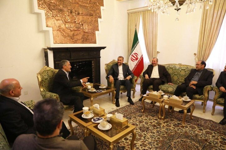 دیدار رئیس حزب اسلامی عراق با وزیر امورخارجه ایران