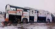 حادثه خونین واژگونی اتوبوس در تربت‌حیدریه / حال دو نفر وخیم است