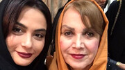 رقص بازیگر زن مشهور ایرانی با مادر مرحومش در بیمارستان پس از شیمی درمانی + فیلم