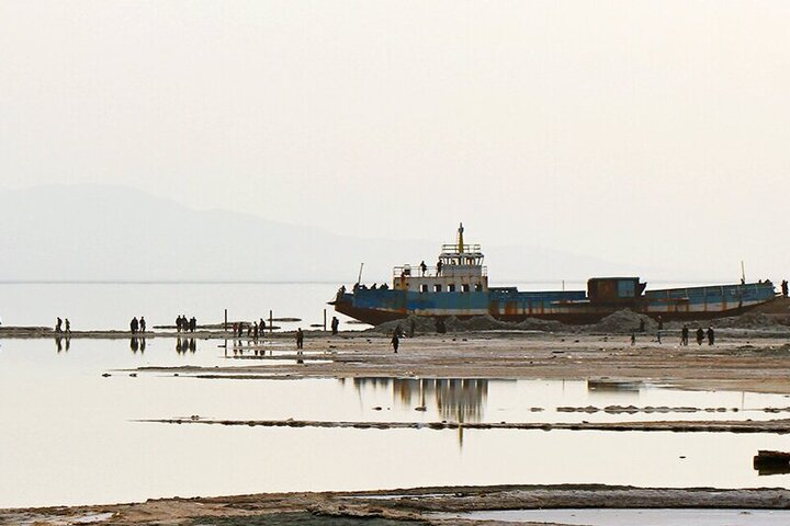 رگ‌های دریاچه ارومیه مجدد پر آب شد + تصاویر دیدنی