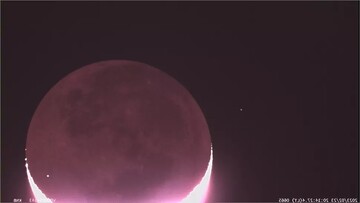 ویدیو دیده نشده از لحظه برخورد شهاب سنگ با کره ماه