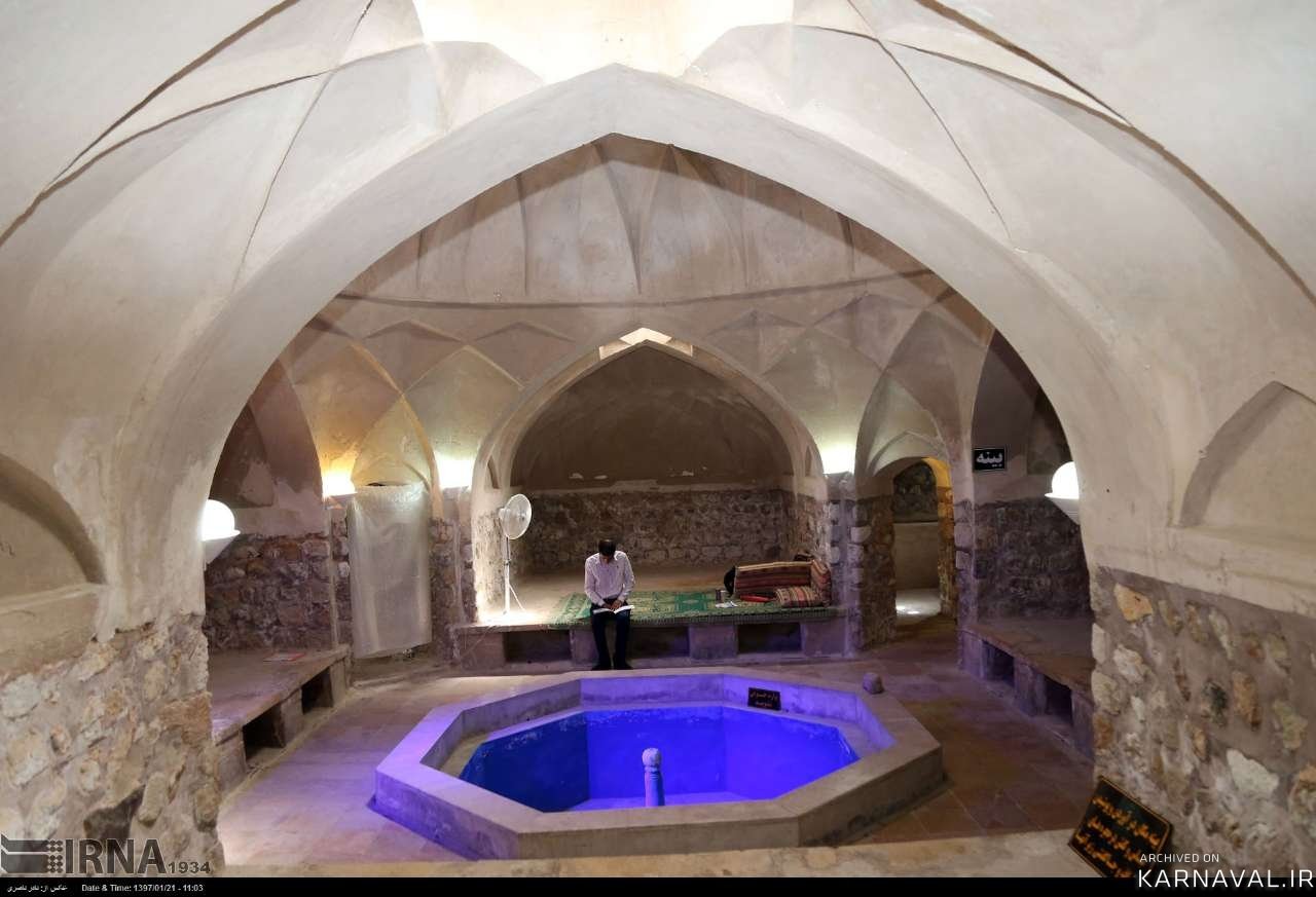 معماری خاص حمام گلهداری بندرعباس