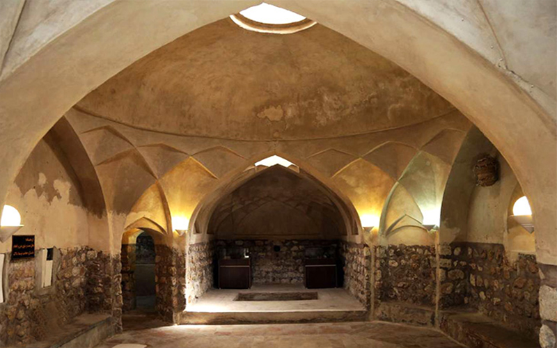 معماری خاص حمام گلهداری بندرعباس