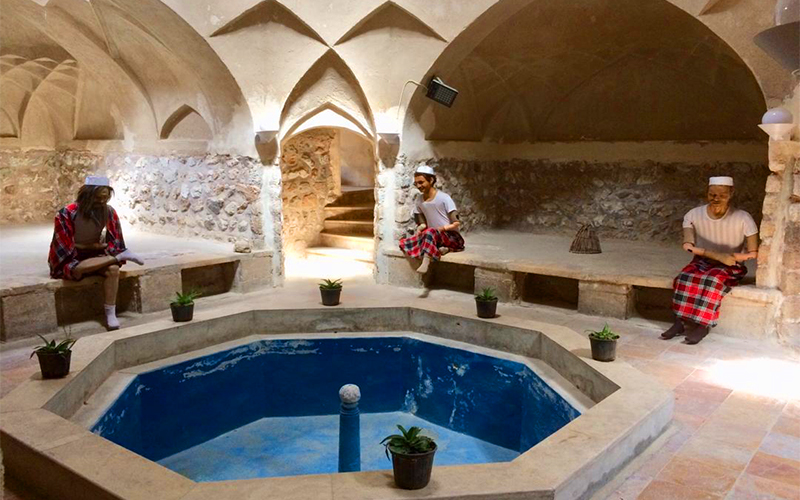 معماری خاص حمام گلهداری بندرعباس