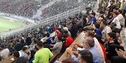رقص بندری دختر اهوازی در استادیوم فوتبال جنجالی شد / فیلم