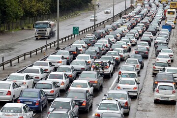 وضعیت ترافیکی جاده کرج - چالوس و آزادراه تهران - شمال ۲۸ اسفند ۱۴۰۱