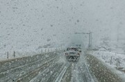 بارش برف شدید بهاری در این روستای ایران! + فیلم