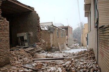 اولین تصاویر از میزان خسارت زلزله امروز در خوی + فیلم