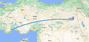 فاصله اردبیل تا وان ترکیه