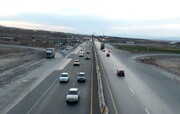 ترافیک شدید در اتوبان کرج - قزوین