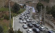 ترافیک شدید در جاده‌های چالوس و هراز در آخرین روزهای تعطیلات نوروزی