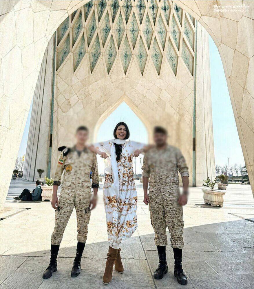 عکس بلاگر زن مشهور روس در میدان آزادی تهران غوغا به پا کرد! + عکس