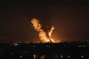 تصاویری از حملات جدید اسراییل به نوار غزه / فیلم