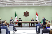رئیسی و بشار اسد برنامه جامع همکاری‌های راهبردی و بلندمدت ایران و سوریه و ۱۴ سند همکاری دیگر را امضا کردند
