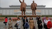 کره‌ای ها مجسمه‌های بایدن را آتش زدند