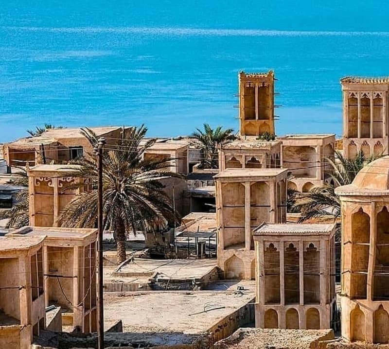 بادگیرهای جالب روستای لافت