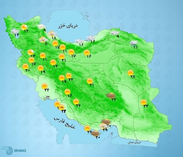  ورود سامانه بارشی جدید به کشور از جمعه ۲۹ اردیبهشت / این استانها منتظر بارش باران بهاری باشند