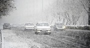 بارش برف سنگین در این جاده کشور تو این موقع از سال! + فیلم