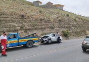 مصدومیت چهار نفر درپی تصادف در جاده کرج - کندوان