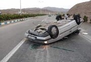 واژگونی خودروی ۴۰۵ در اصفهان / 6 نفر راهی بیمارستان شدند