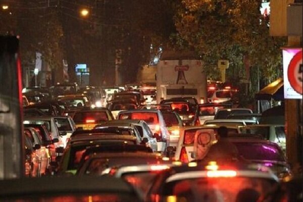 ترافیک شدید جاده چالوس در شامگاه جمعه ۱۲ خرداد ۱۴۰۲