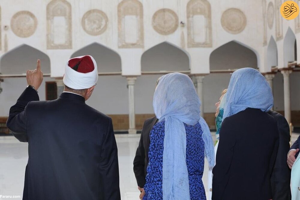 پوشش جنجالی همسر جو بایدن در مسجد الازهر / تصاویر