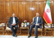 دیدار  امیرعبداللهیان با سفیر جدید ایران در امارات
