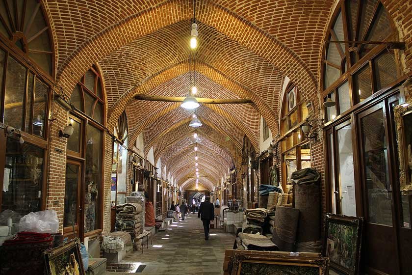 زیباترین بازار سرپوشیده جهان در تبریز