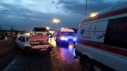فیلمی از تصادف هولناک ۳۰ دستگاه خودرو در اتوبان قزوین - کرج